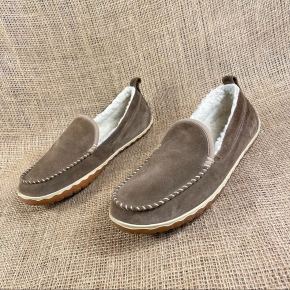 L.L. Bean Shoes Ll Bean Slippers Wicked Good Brown Suede Lined